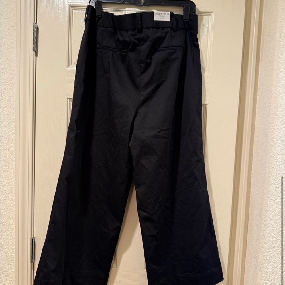 Chico’s Women’s Black Wide-Leg Dress Pants Size 2.5 NWT - Picture 3 of 3
